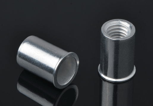 Aluminio Reduce la cabeza la cabeza redonda del cuerpo liso Tuerca de tuerca abierta